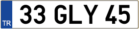 Trailer License Plate